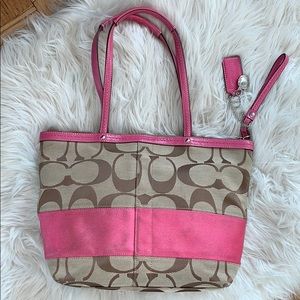 Coach Pink Tote Bag
